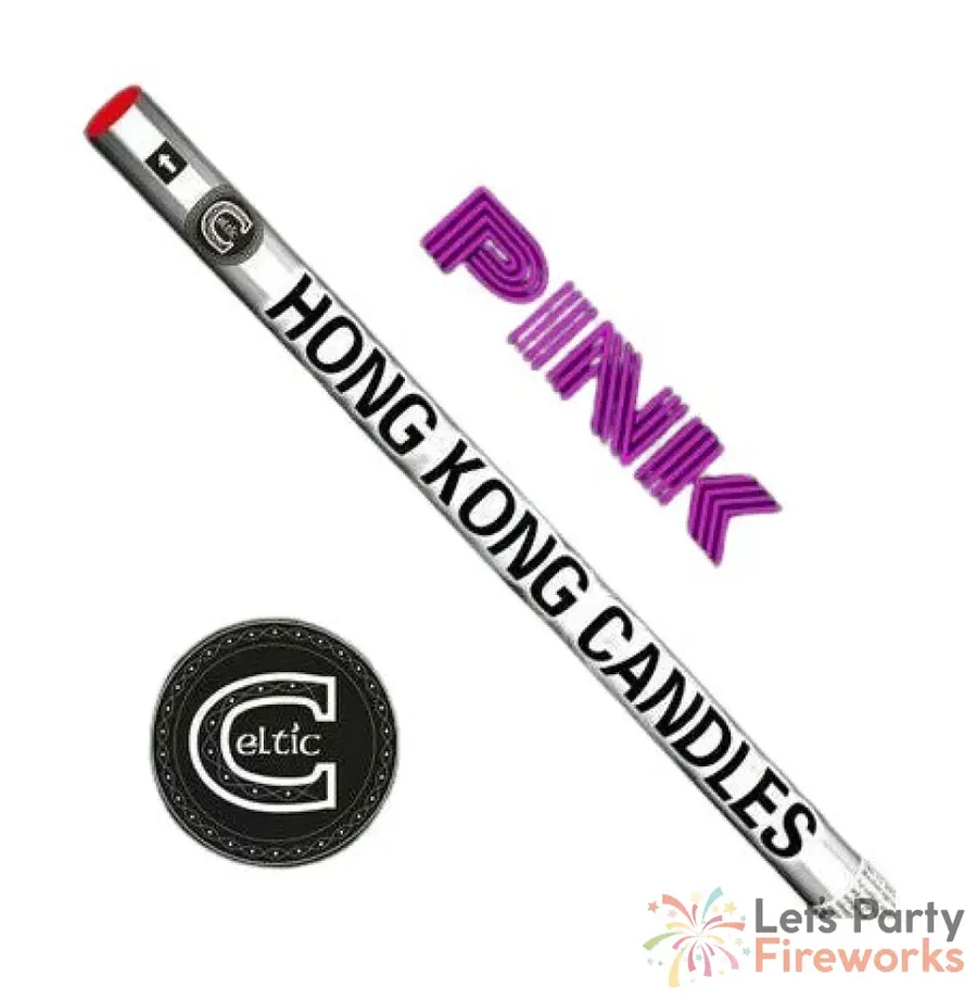 Hong Kong Candles - Pink - 10 Shots